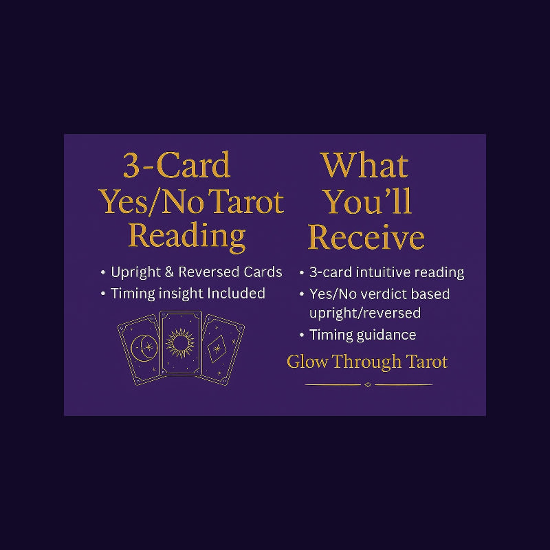3-Card Yes or No Tarot Reading | Upright & Reversed Cards | Fast Email Answer + Timing Insight