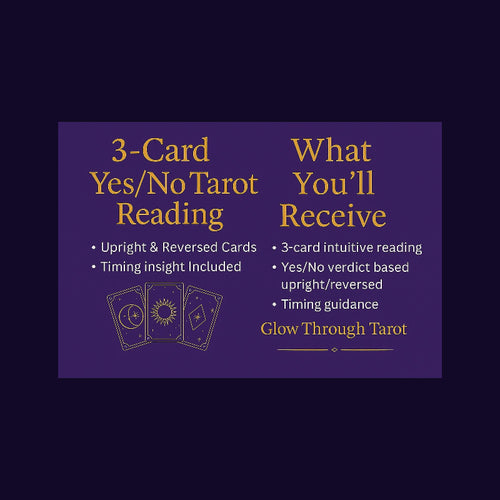 3-Card Yes or No Tarot Reading | Upright & Reversed Cards | Fast Email Answer + Timing Insight